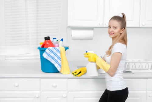 Deep cleaning for a flat in E9 with attention to detail