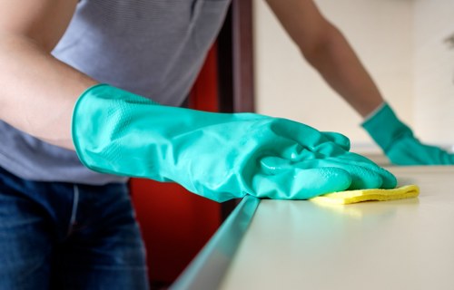 Local oven cleaner working in a residential property in E9